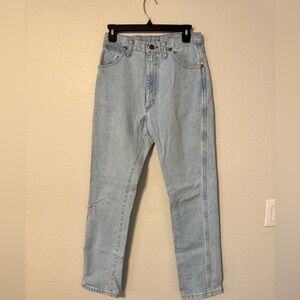 Wrangler Men's Light Blue Straight Jeans